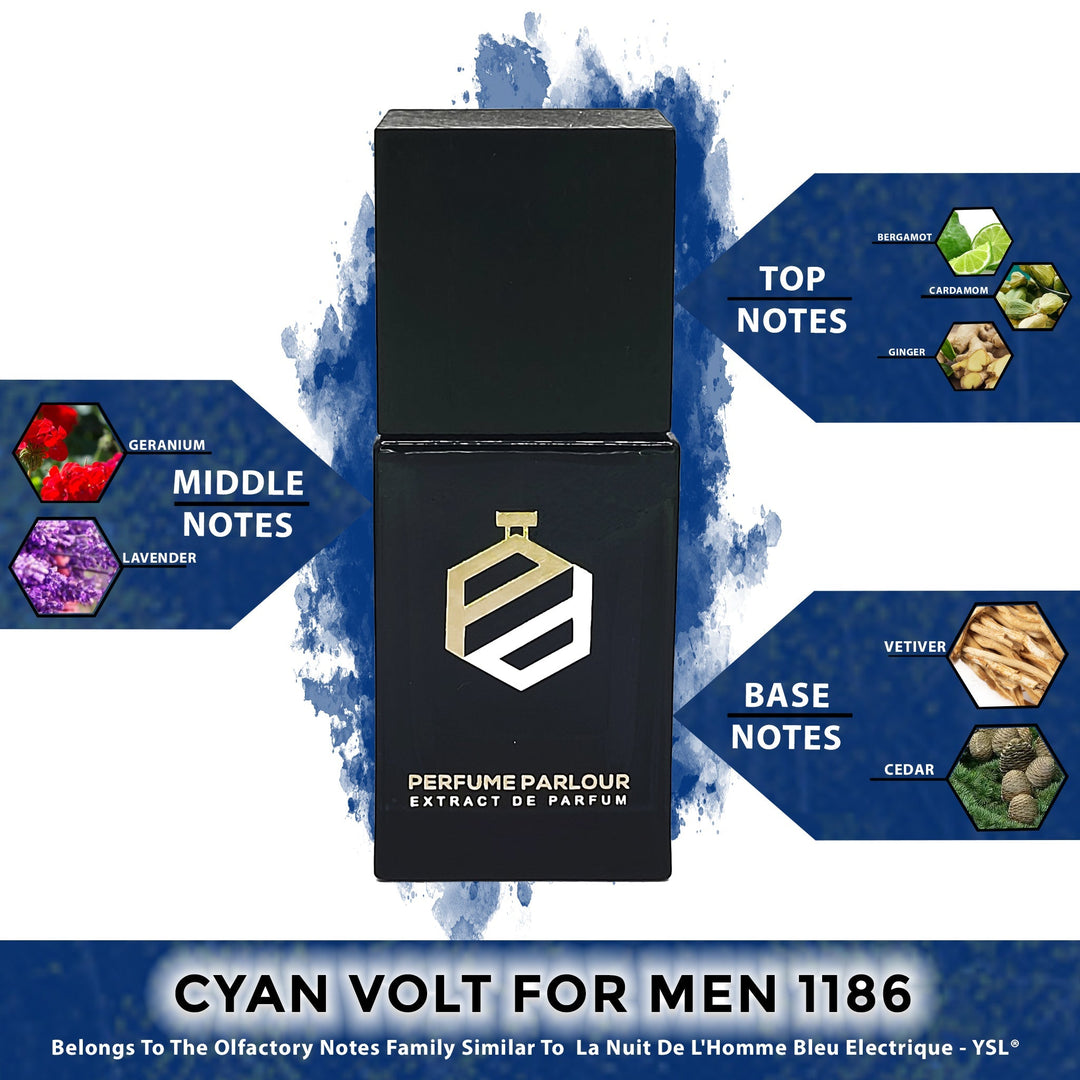 Cyan Volt For Men - 1186